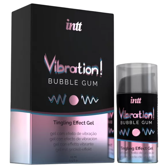 Intt Vibration! - tekutý vibrátor - žvýkačková příchuť - 15 ml