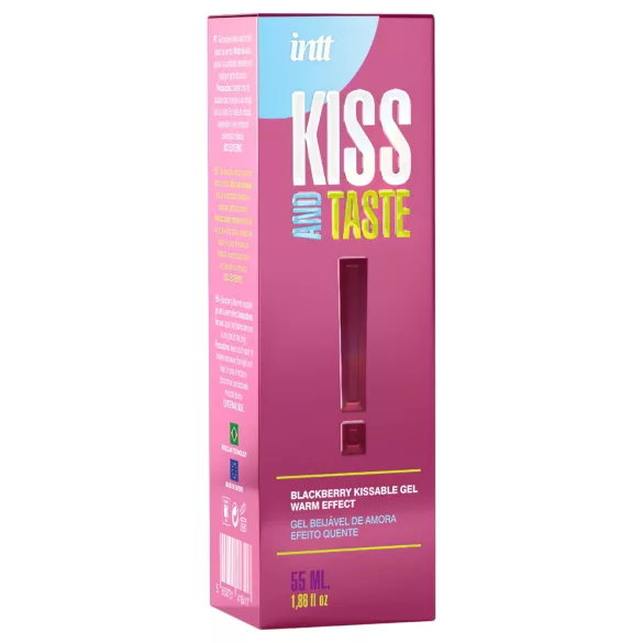 Intt Kiss and Taste - lubrikační gel s hřejivým účinkem - ostružina 55ml