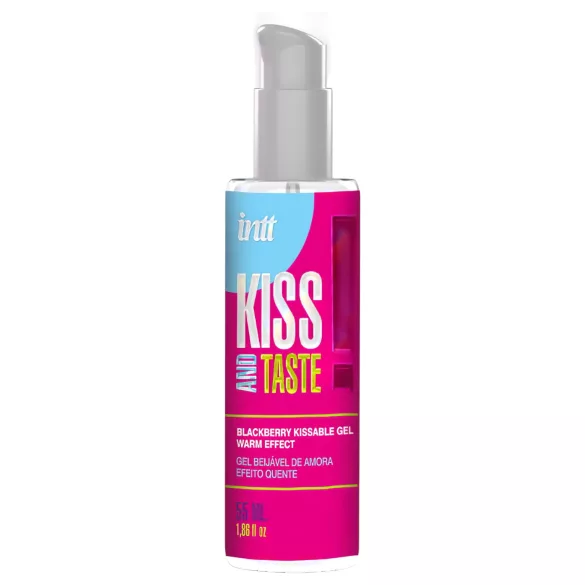 Intt Kiss and Taste - lubrikační gel s hřejivým účinkem - ostružina 55ml