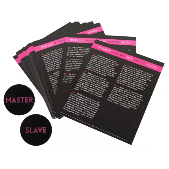 Master & Slave - bondage sada - hnědo-černá
