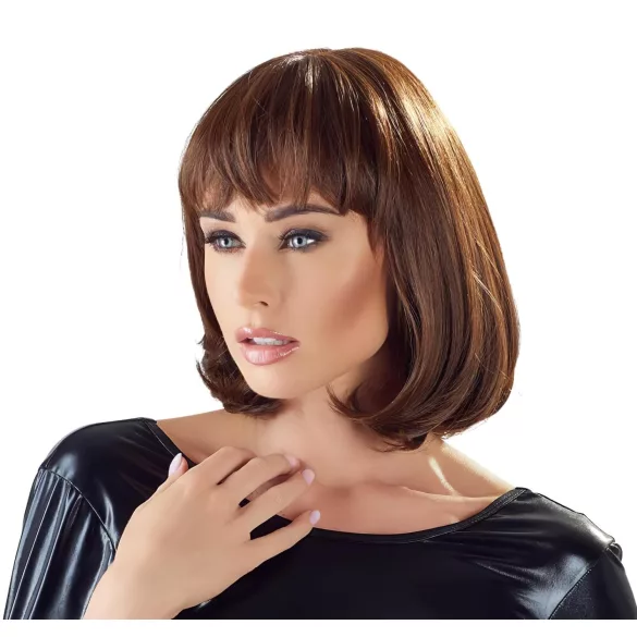 Cottelli - paruka bob střední délky - hnědá