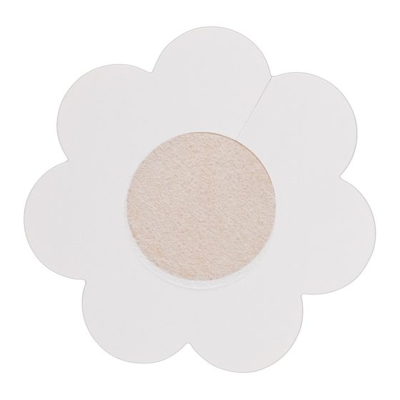 Cottelli Nipple Cover - náplast na bradavky ve tvaru kvítku (tělová barva) - 12ks