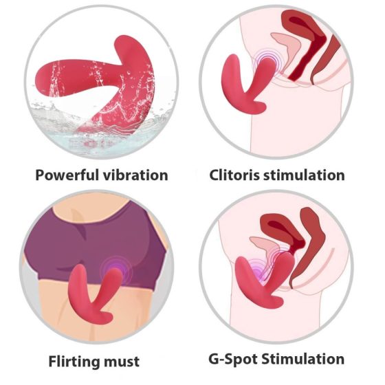 Cotoxo Saddle - nabíjecí vibrátor prostaty na dálkové ovládání (červený)