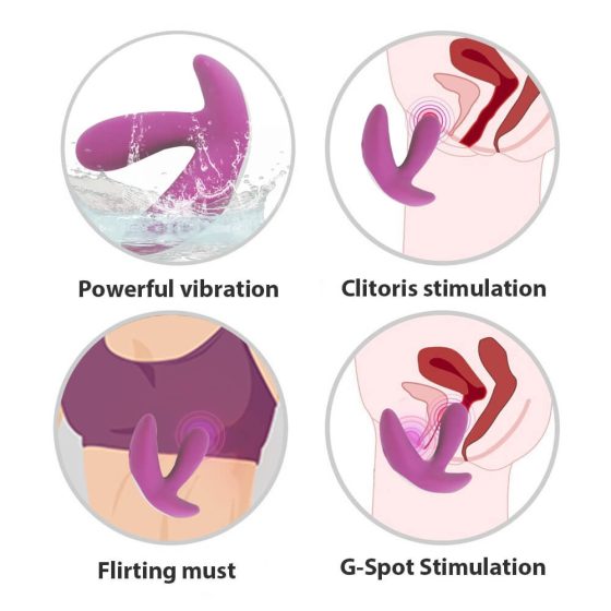 Cotoxo Saddle - nabíjecí vibrátor prostaty na dálkové ovládání (fialový)