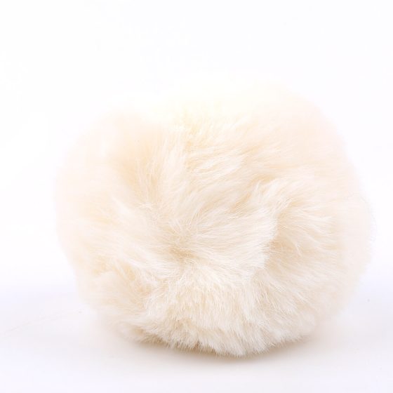 Sunfo - Anální dildo s králičím ocáskem (černobílé)