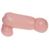 Cock Fighting - nafukovací připínací penis - realistický - tělová barva