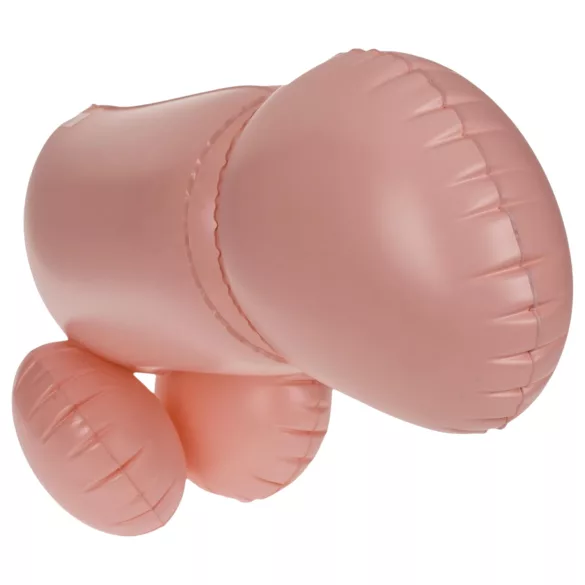Cock Fighting - nafukovací připínací penis - realistický - tělová barva
