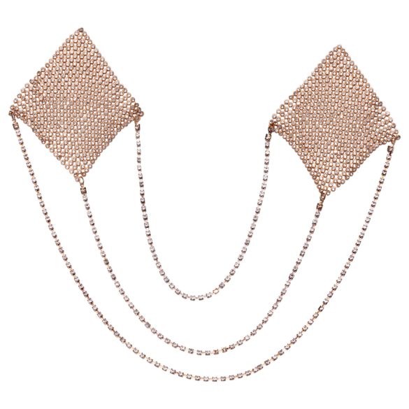 Cottelli - řetízkové nálepky na bradavky - zlatá