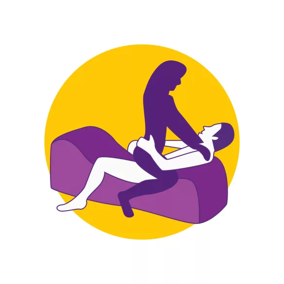 Desirel Magic Pillow - Nafukovací BDSM sexuální nábytek - s pouty (červený)