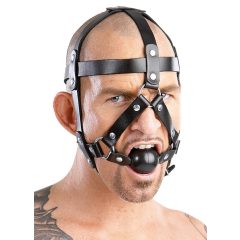 Zado - Kožená maska s kuličkou do úst