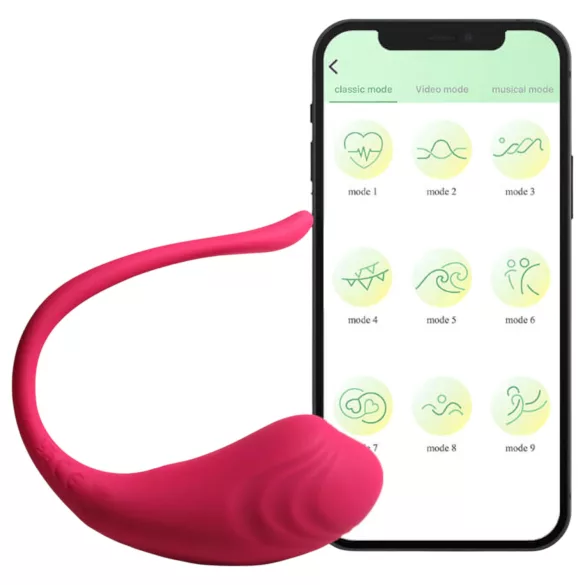 Funny Me - vibrační vajíčko na dálkové ovládání - dobíjecí - růžové