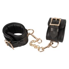 ZADO - genuine leather wristband with short chain (black)
