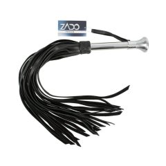 ZADO - Dlouhý, extra silný kožený bič (černý)