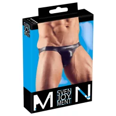 Svenjoyment - lesklý jockstrap - černý - XL