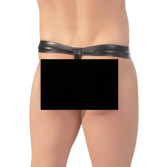 tanga pro muže - zapínání na patentky - černá - XL