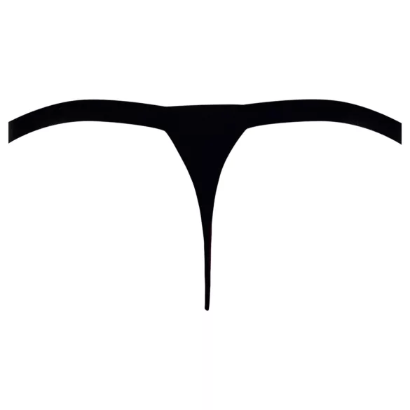 Svenjoyment - pánská tanga s kamínky - černá - M