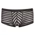 Průhledné pruhované boxerky (černé)