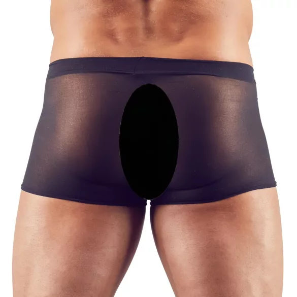 Svenjoyment - pánský průhledný boxerkový set - černý - 2 díly - S-L