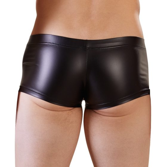NEK - lesklé krátké boxerky (černé) - 2XL