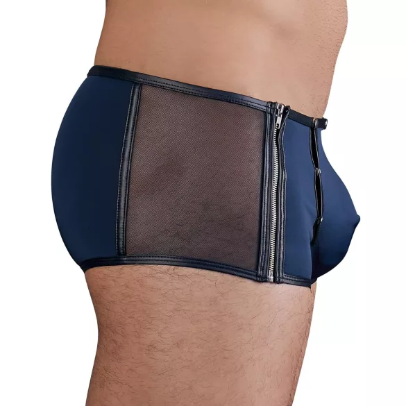 NEK - pánské boxerky - šněrování, síťované vsadky - černé, modré - M