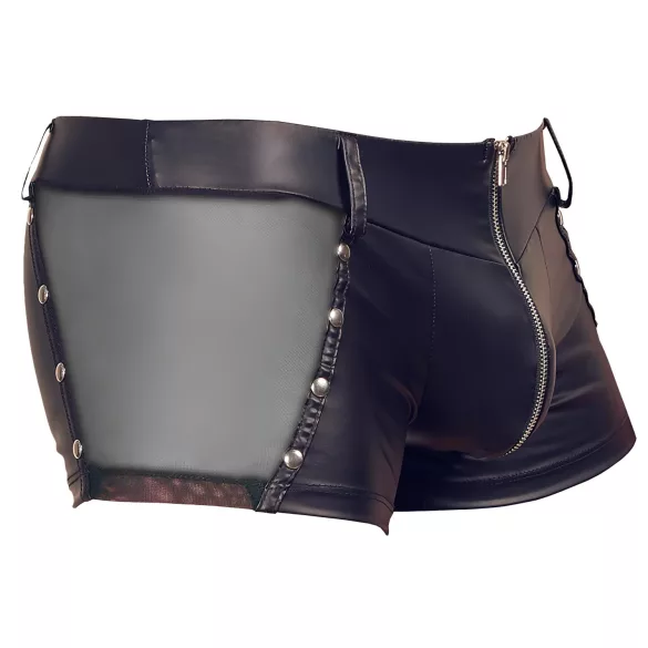 Svenjoyment - pánské lesklé boxérky - černé - L