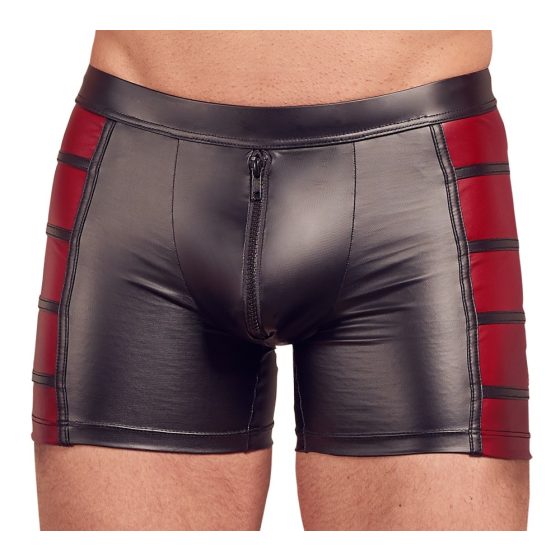 NEK - Červené boxerky s bočním zipem (černé) - M