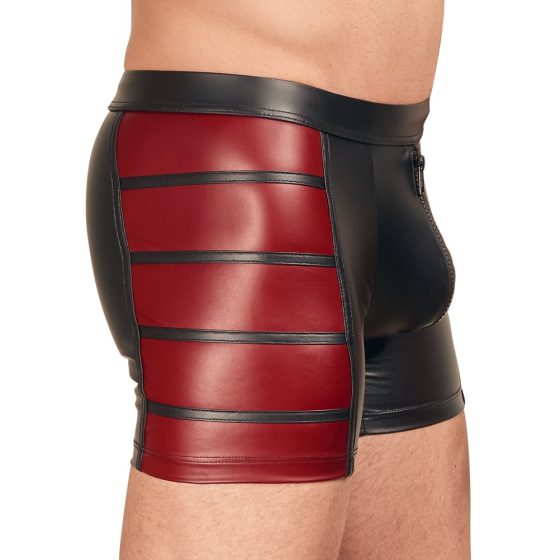 NEK - Červené boxerky s bočním zipem (černé) - M