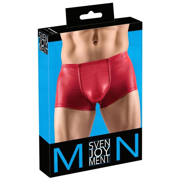 Svenjoyment - pánské push-up boxerky - lesklé - červené - L