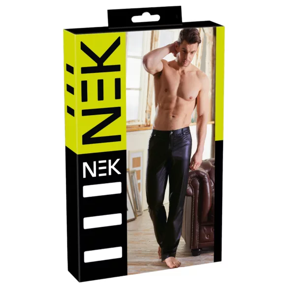 NEK - lesklé legíny - černé