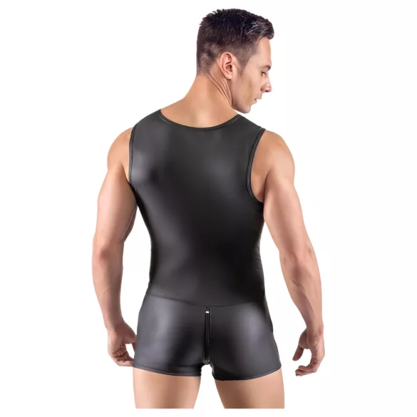 Svenjoyment - bezruký krátký pánský overal (černý)