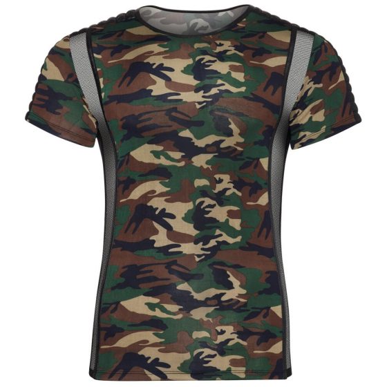 NEK - pánské tričko s maskáčovým vzorem (zeleno-hnědé) - 2XL