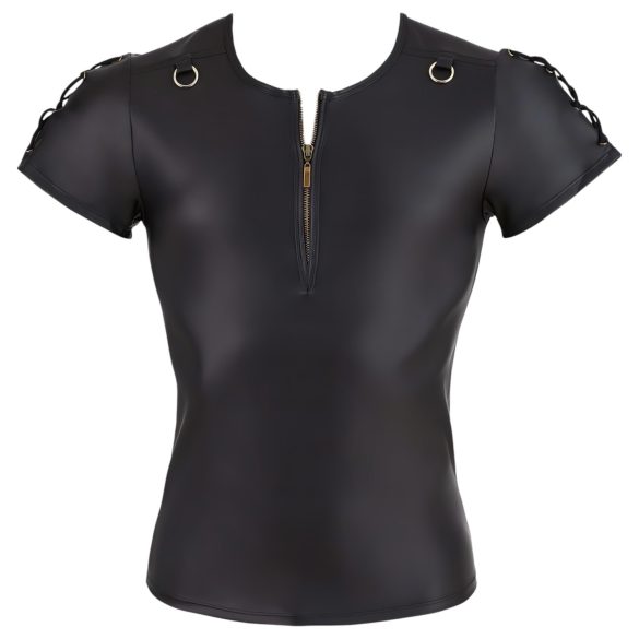 NEK - matný efekt, krátký rukáv, pánské triko (černé)