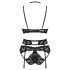 Obsessive Alessya - krajková spodní souprava (černá) - M/L