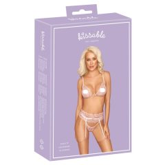 Kissable - Krajková souprava spodního prádla (růžová)