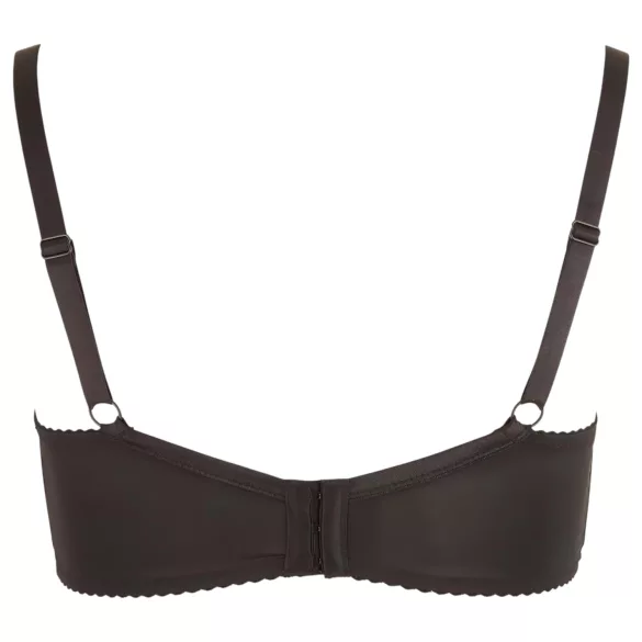 Cottelli Plus Size - podprsenka s kosticemi - černá