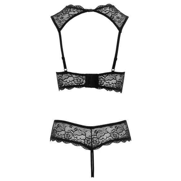 Cottelli - otevřená podprsenka set - černá - 85B/L