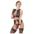 Cottelli Bondage - krajková sada spodního prádla - 4dílná