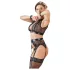 Cottelli Bondage - krajková sada spodního prádla - 4dílná