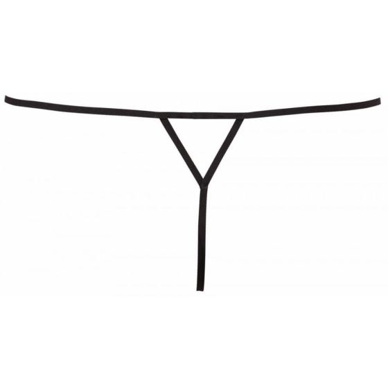 Cottelli - dámské mini kalhotky s kamínky (černé) - M/L