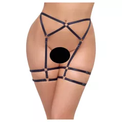 Cottelli - tanga - tenký střih - černá - L/XL