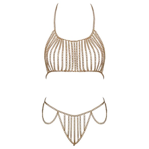 Cottelli - tělový šperk s řetízky - zlatá