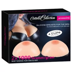   Cottelli - silikonová push-up vycpávka s bradavkami (2x1000g)
