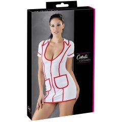   Cottelli Nurse - Kostýmové šaty pro zdravotní sestru (bílé)