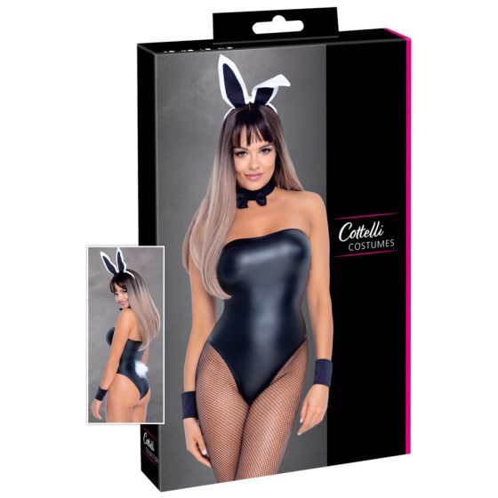 Cottelli Bunny - zářivý, sexy kostým králíčka (5 kusů) - M