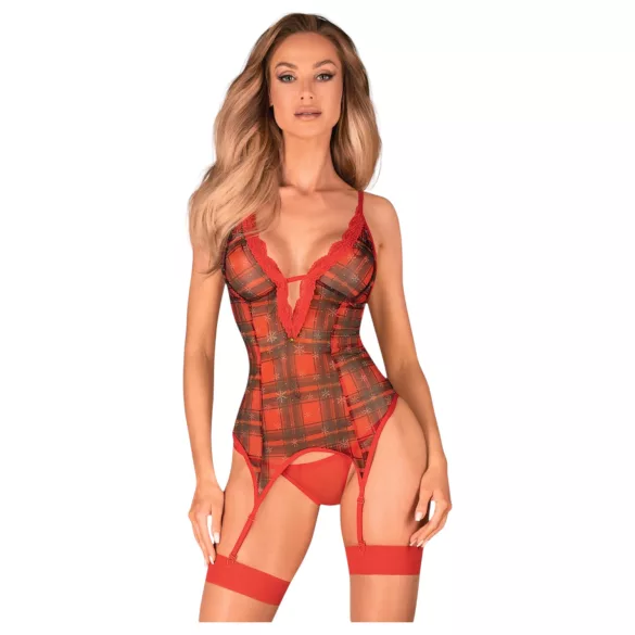 Obsessive Jollymore - vánoční spodní prádlo set - XL/XXL