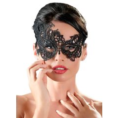   Cottelli - vyšívaná, asimetrická maska na obličej (černá)