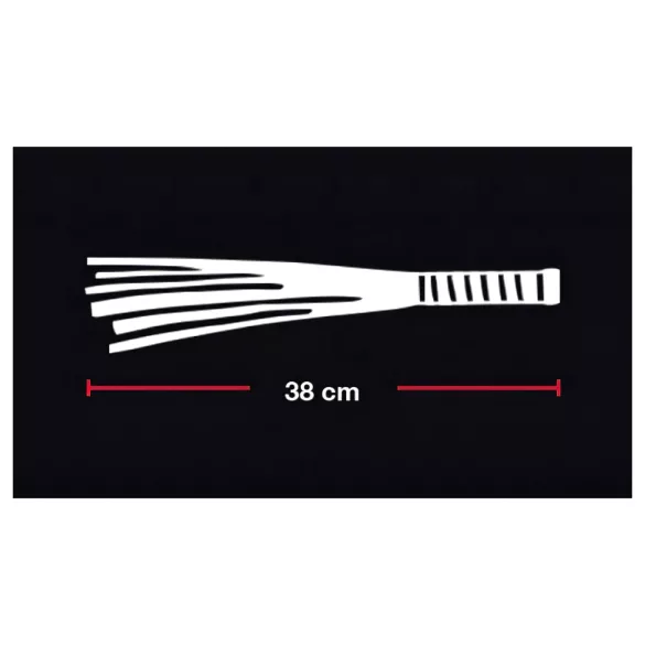 Bad Kitty - bič z umělé kůže - červený