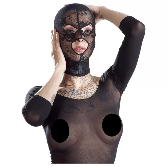 Bad Kitty - erotická maska na orální sex - krajka