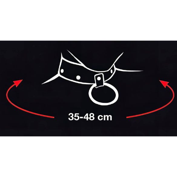 Bad Kitty - obojek se srdíčky a kovovým vodítkem (černý)