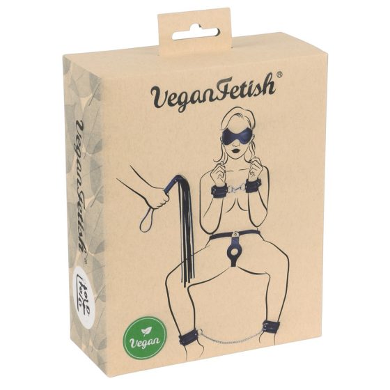 Vegan Fetish - vázací sada (7 kusů) - černá